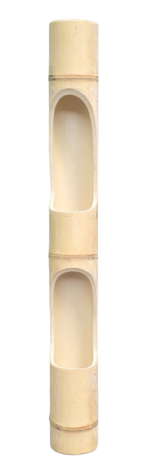 Triple Bamboo Vertical Planter